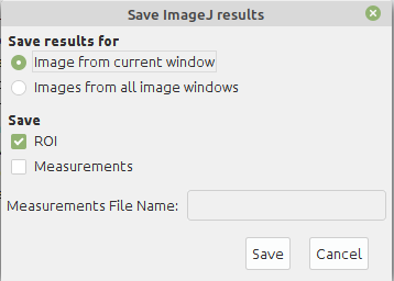 OMERO imagej save results